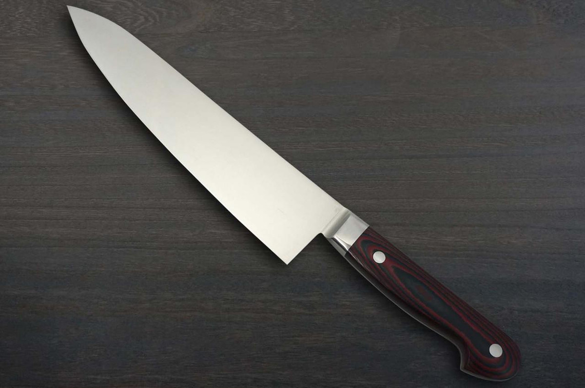 Sakai Takayuki Grand Chef (Micarta Handle) Japanese Chef's Gyuto Knife 210mm Wine 