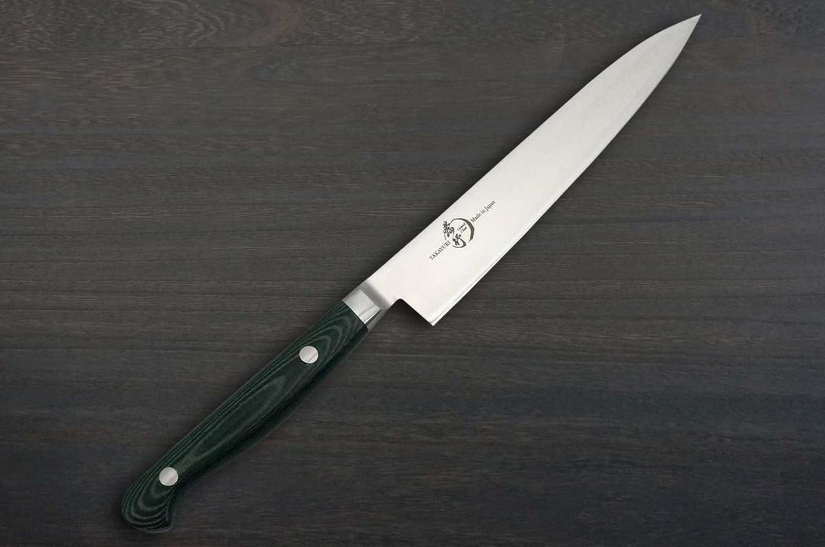 Sakai Takayuki Grand Chef (Micarta Handle) Japanese Chef's Petty Knife(Utility) 150mm Green 