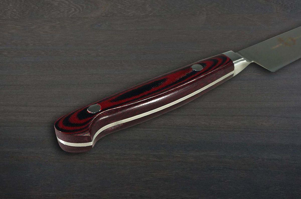 Sakai Takayuki Grand Chef (Micarta Handle) Japanese Chef's Petty Knife(Utility) 150mm Wine 