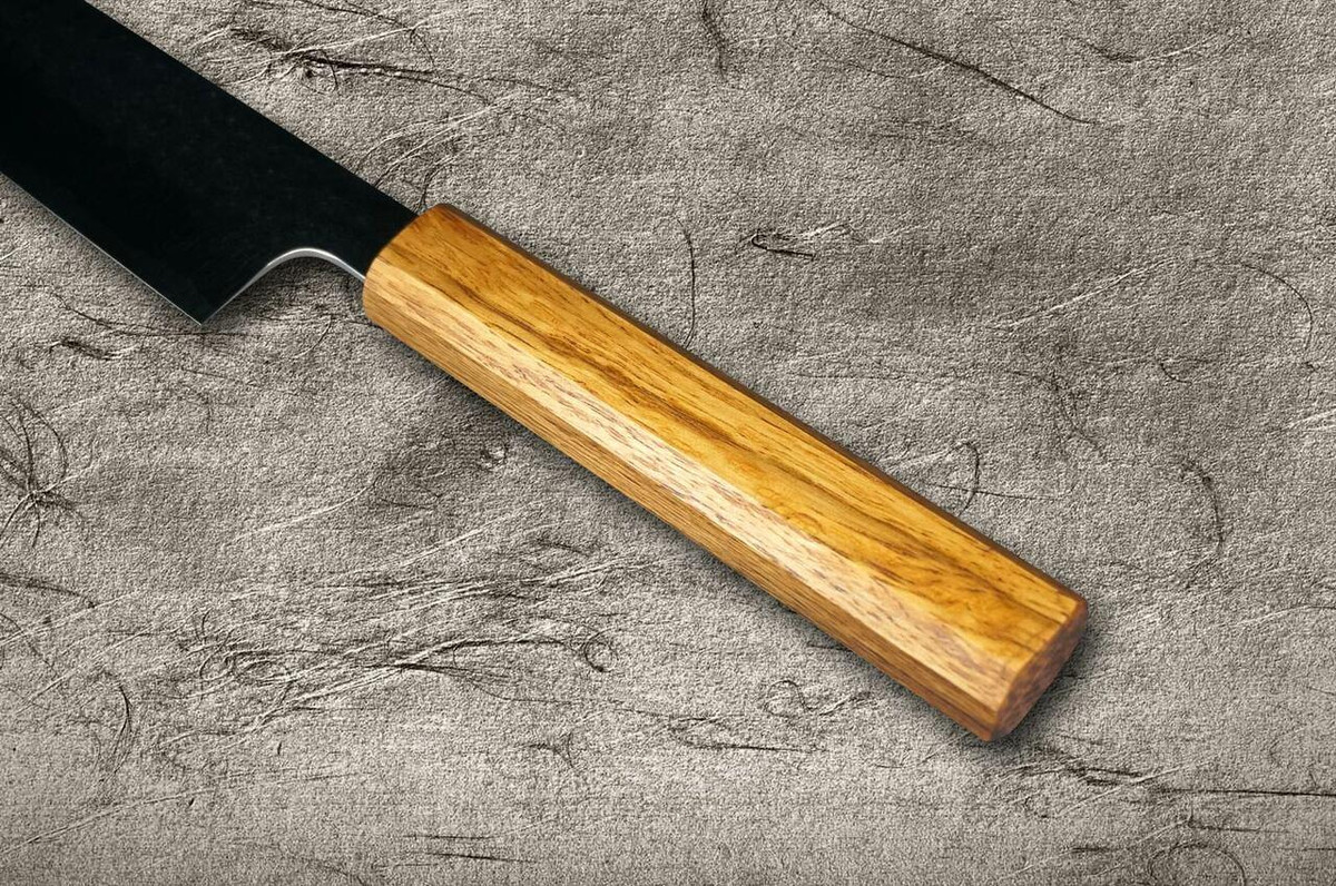 Yu Kurosaki R2SG2 Hammered SENKO WA OK8M Japanese Chefs SlicerSujihiki 240mm with Urushi Lacquered Oak Handle