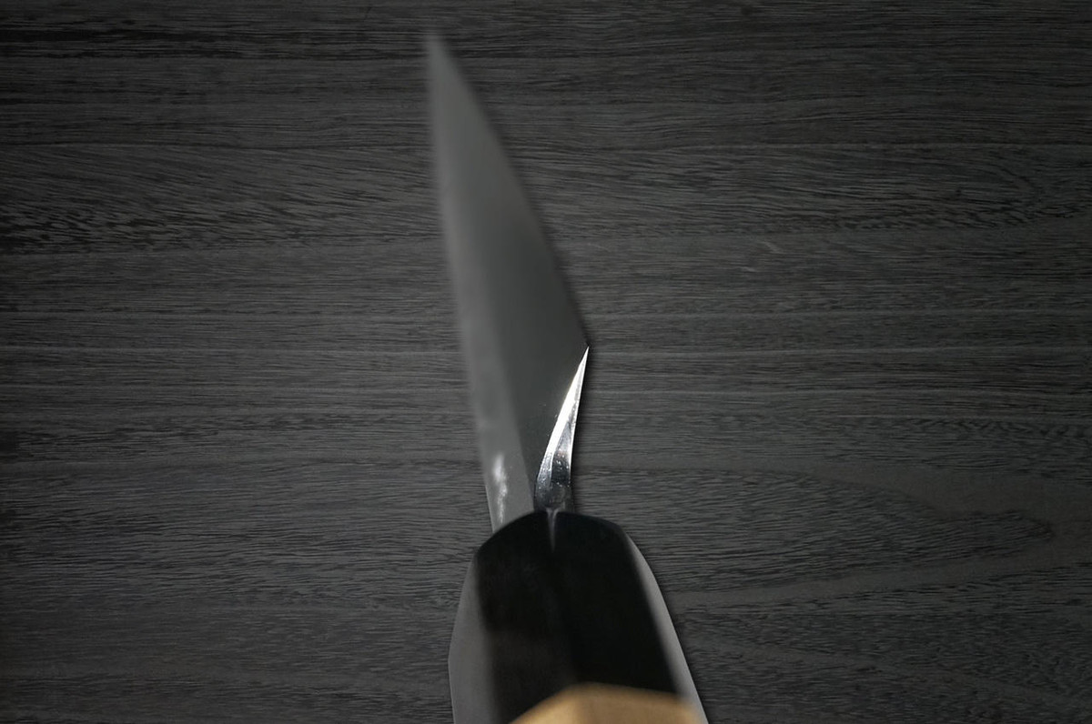 Yoshihiro Aogami No.1 Damascus Suminagashi B1SN Japanese Chefs Sakimaru-TakohikiSashimi 270mm with Saya Sheath and Magnolia Wood Handle