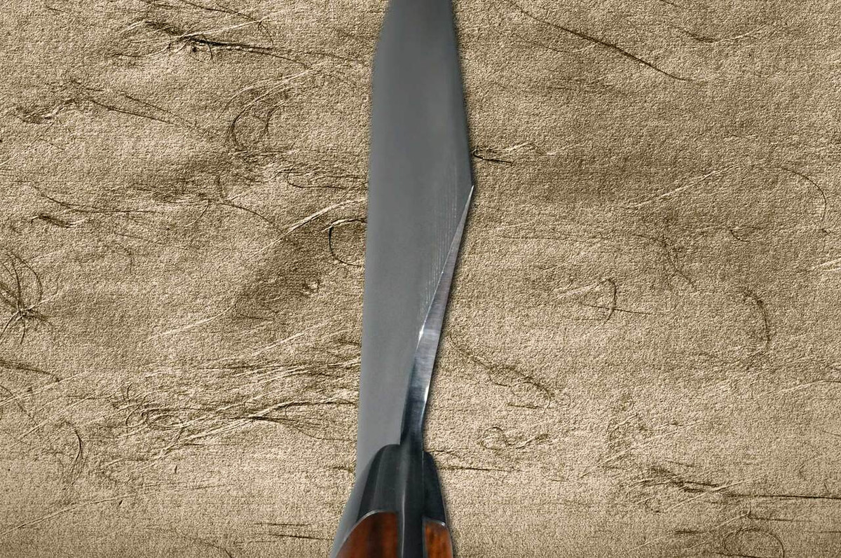 Takeshi Saji VG10 Mirror Hammered Damascus IRN Japanese Chefs NakiriVegetable 170mm with Desert Ironwood Handle