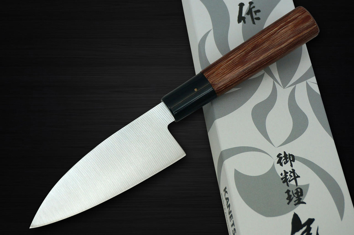 Kanetsune KC-950 DSR-1K6 Stainless Hammered Japanese Chef's Mini Deba 105mm 