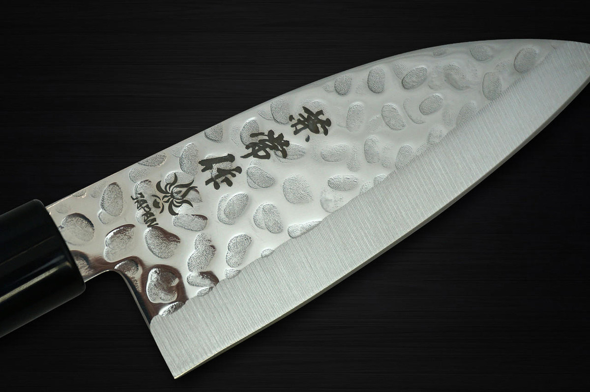 Kanetsune KC-950 DSR-1K6 Stainless Hammered Japanese Chef's Mini Deba 105mm 