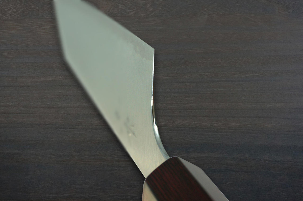 Kei Kobayashi R2 Special Finished CS Japanese Chefs Bunka Knife 170mm with Red Lacquered Wood Handle