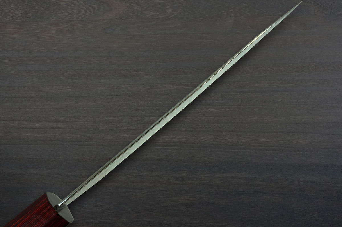 Kei Kobayashi R2 Special Finished CS Japanese Chefs Petty KnifeUtility 150mm with Red Lacquered Wood Handle