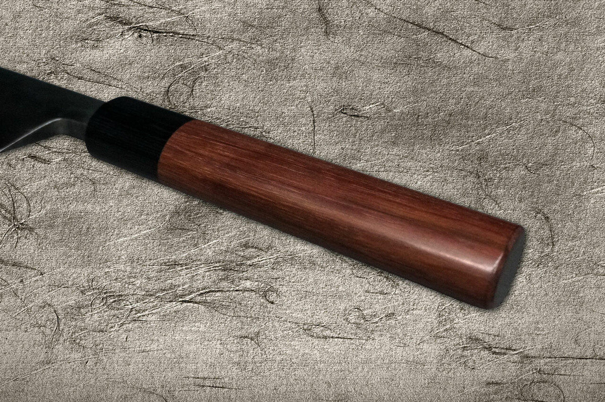 Takayuki Iwai Shirogami No.1 Damascus FUMON RS Japanese Chefs Mioroshi Deba 210mm