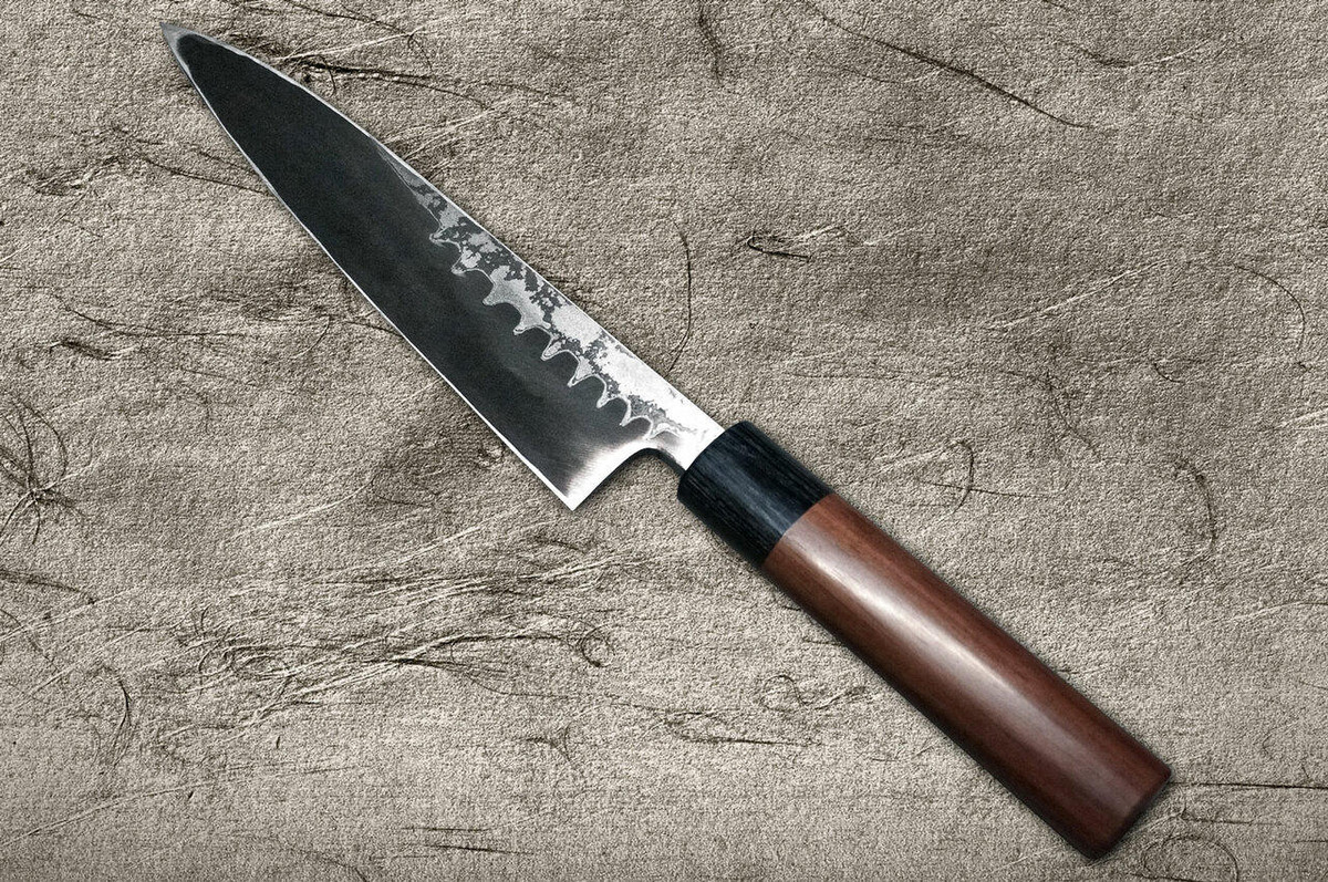 Takayuki Iwai Shirogami No.1 Damascus FUMON RS Japanese Chefs Mioroshi Deba 210mm