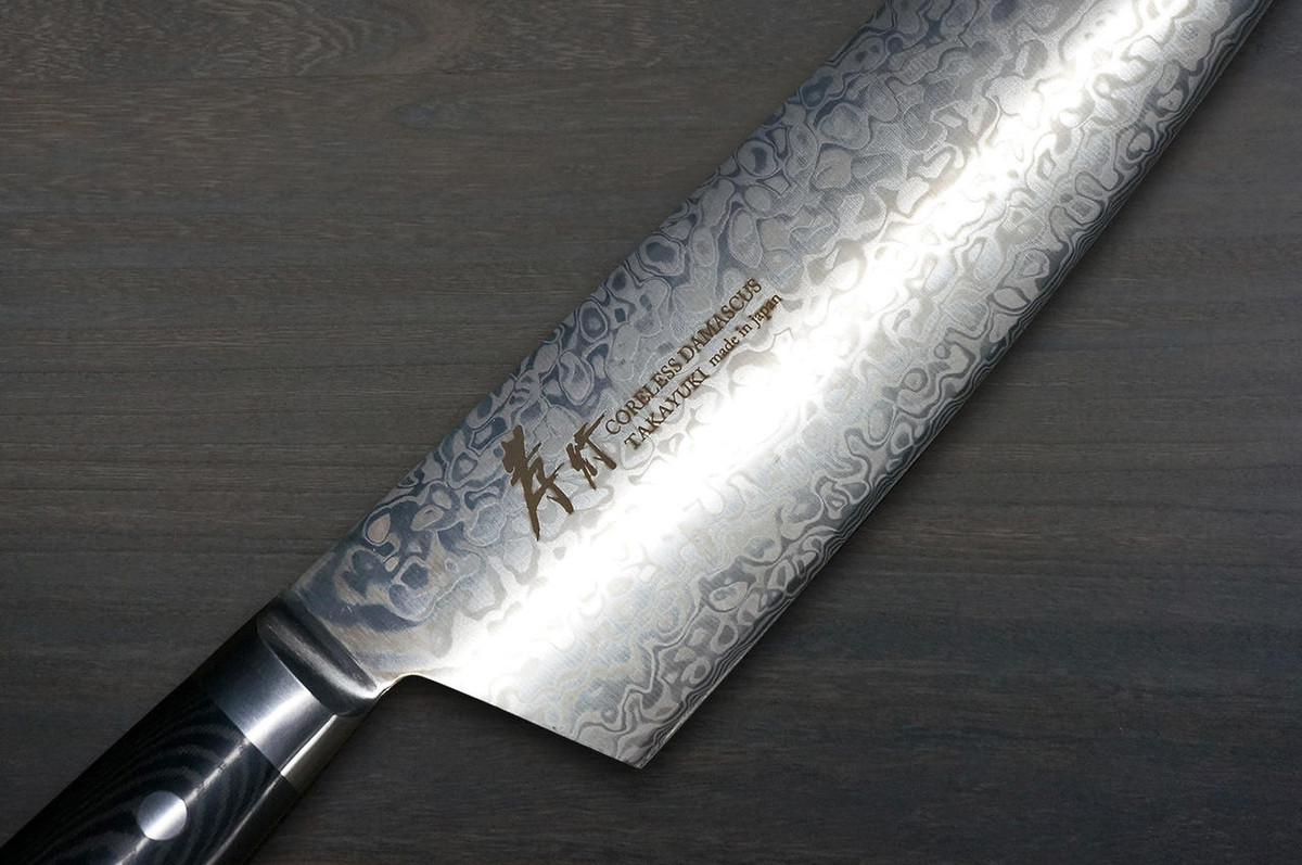 Sakai Takayuki VG10-VG2 Coreless Damascus Japanese Chefs Kengata-Gyuto Knife 190mm