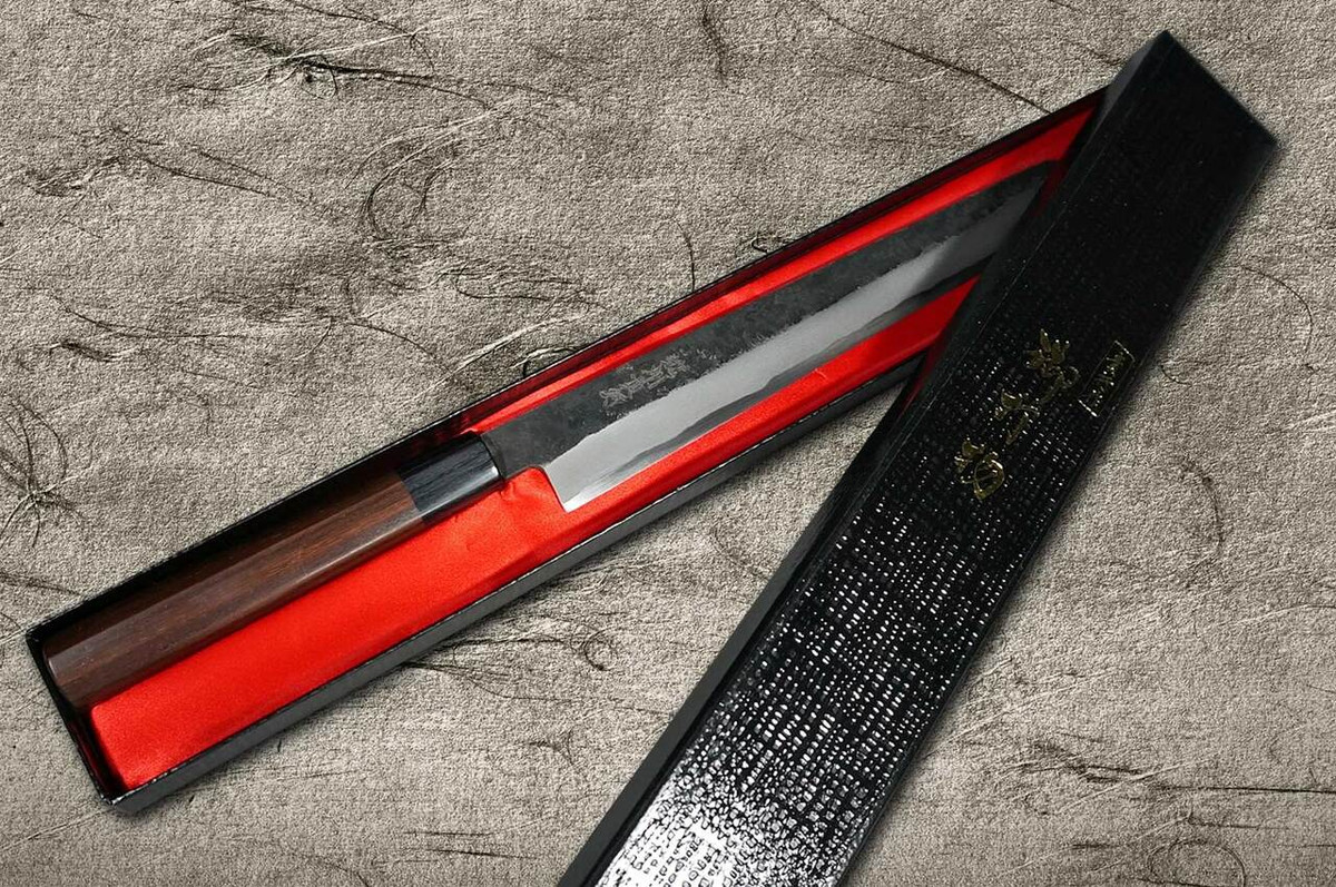 Takayuki Iwai Aogami No.2 Kurouchi RS Japanese Chefs Kiritsuke-YanagibaSashimi 300mm