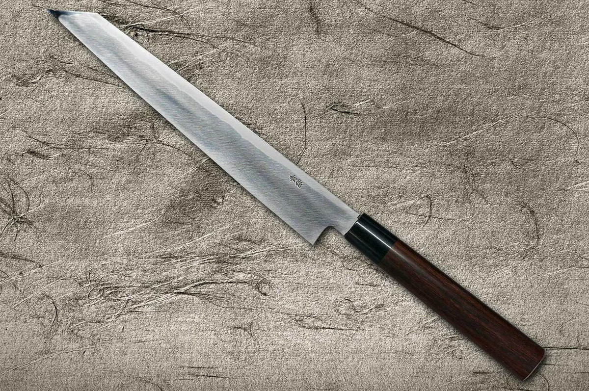 Takayuki Iwai Aogami No.2 Kurouchi RS Japanese Chefs Kiritsuke-YanagibaSashimi 300mm