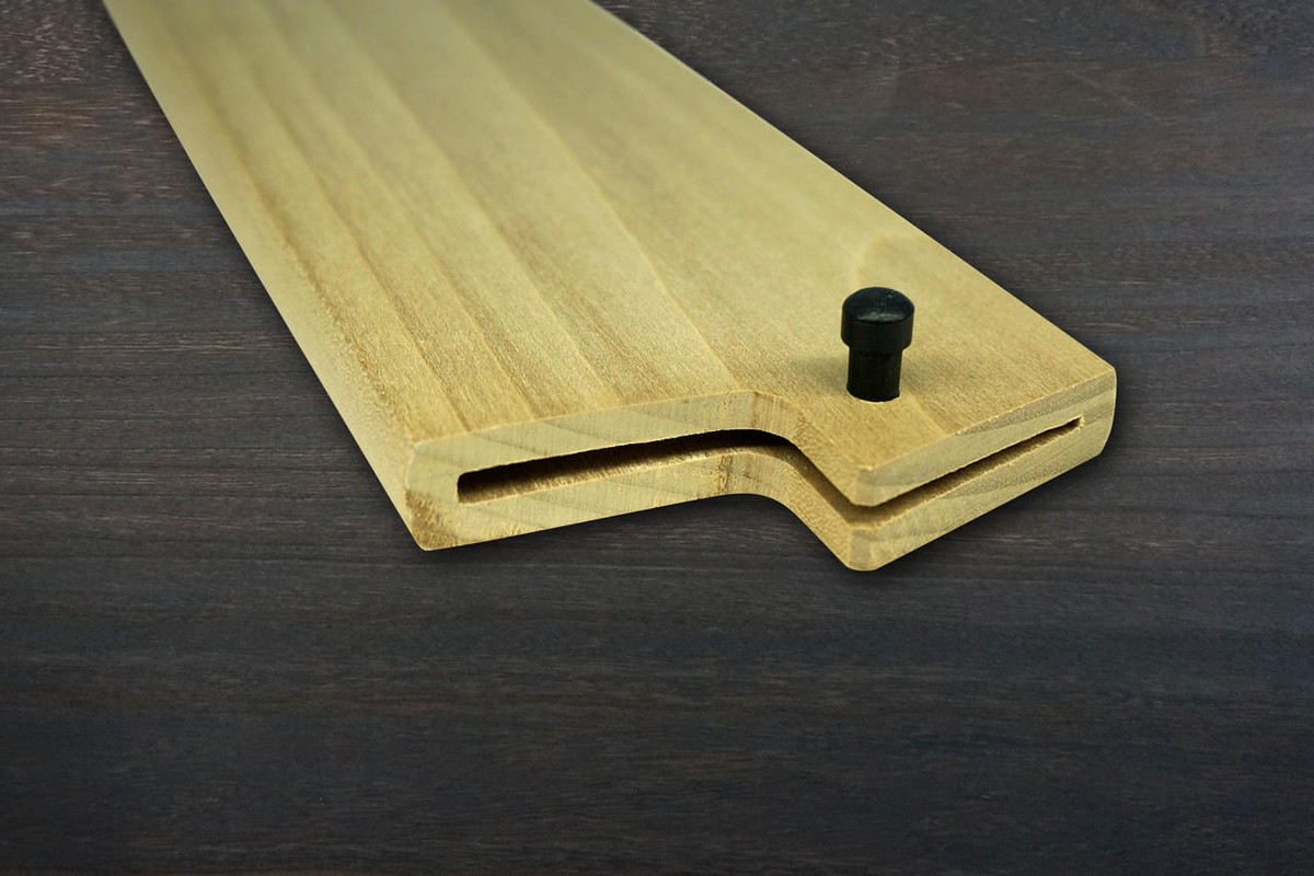 Magnolia Saya Sheath [with Ebony Pin] for 180mm Chef Knife(Gyuto) 