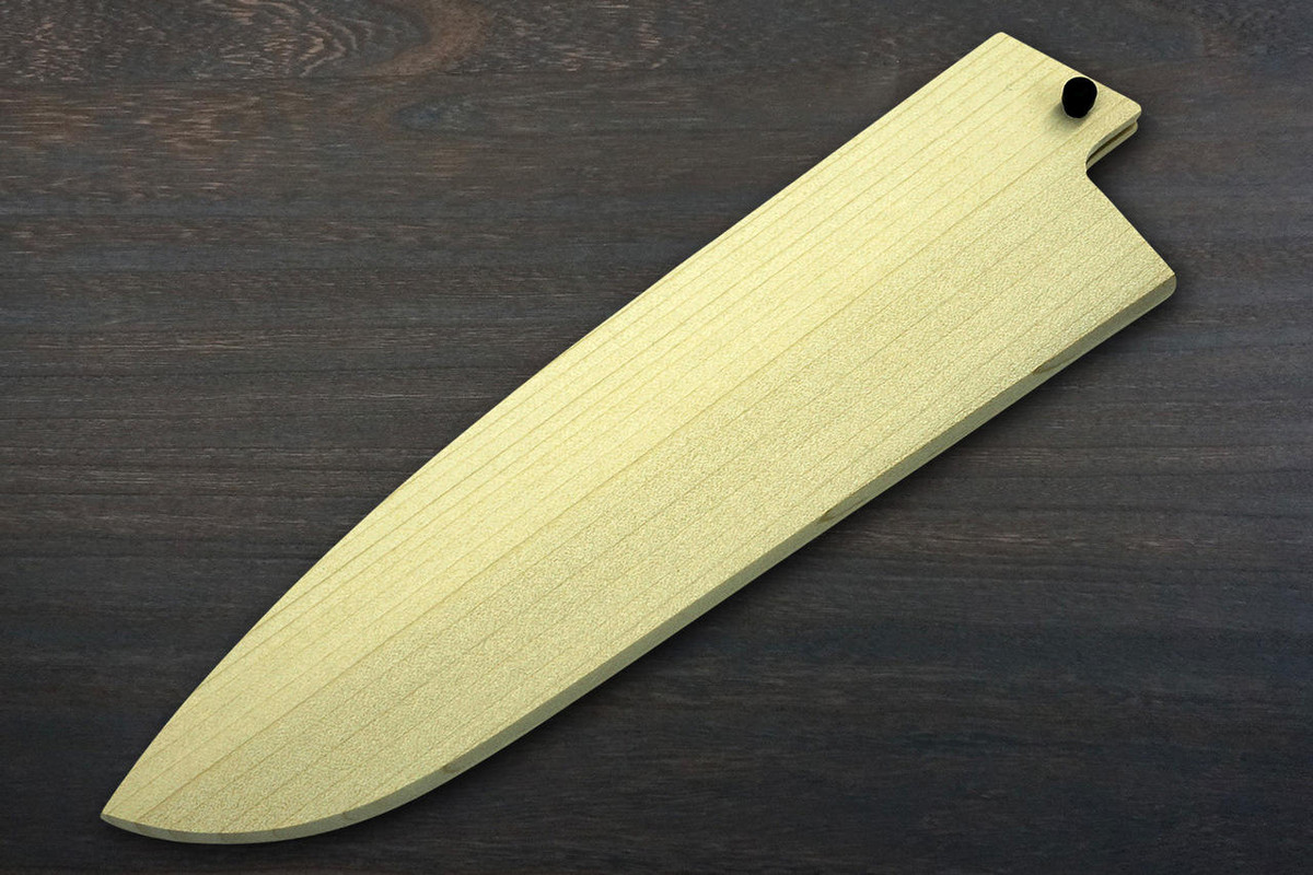 Magnolia Saya Sheath with Ebony Pin for 180mm Santoku Knife