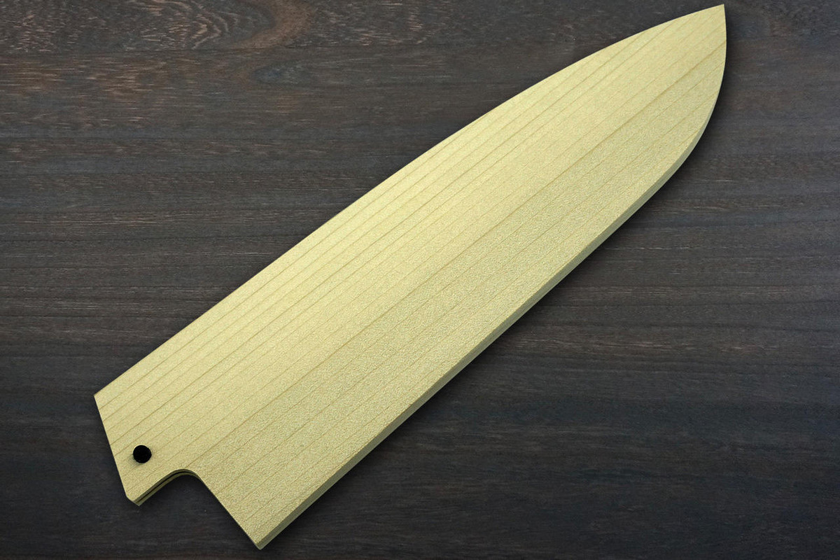 Magnolia Saya Sheath with Ebony Pin for 180mm Santoku Knife