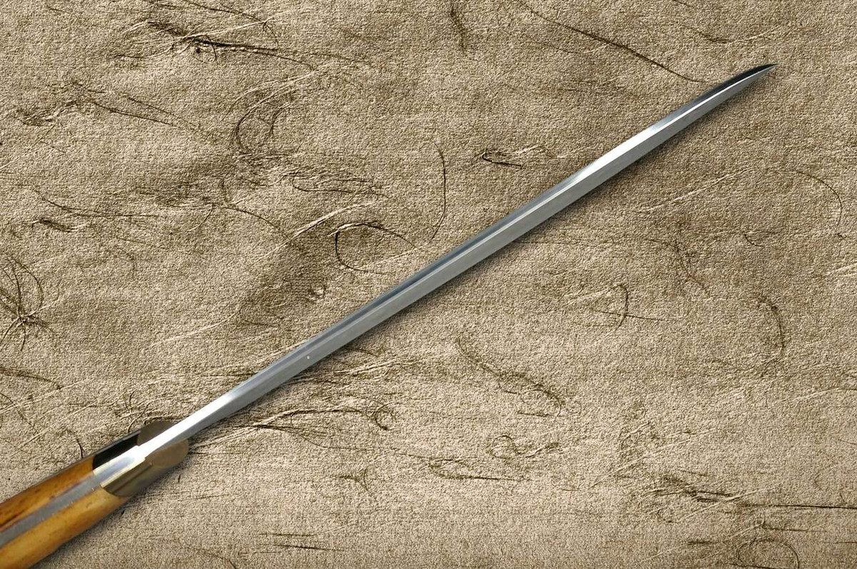 Takeshi Saji VG10 Black Damascus DHM Japanese Chefs Santoku Knife 180mm with Brown Antler Handle