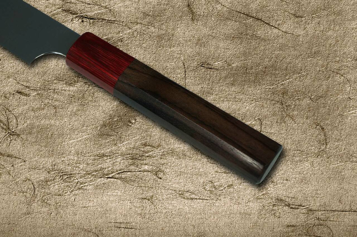 Kei Kobayashi R2 Special Finished RS8R Japanese Chefs Petty KnifeUtility 150mm with Red-Ring Octagonal Handle