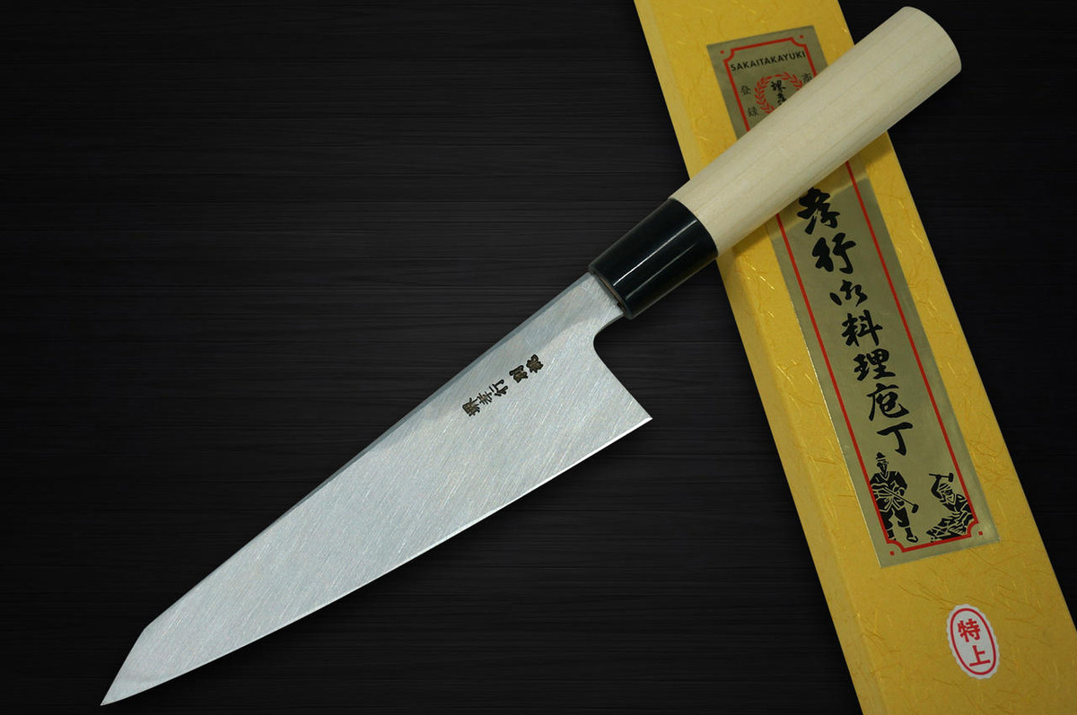 Sakai Takayuki Tokujyo Supreme White 2 steel Japanese Chefs Wa-GarasukiBoning 180mm