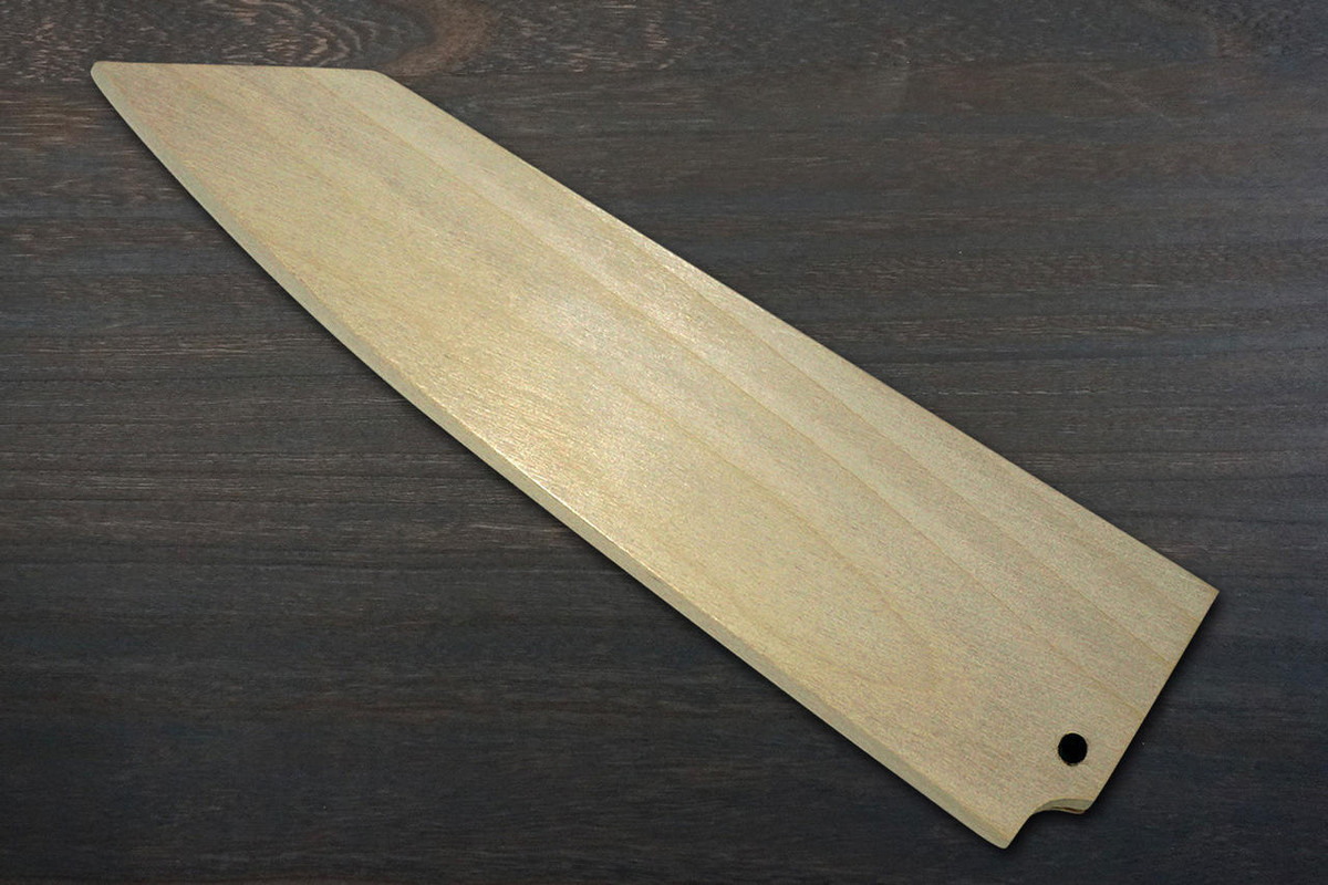 Magnolia Saya Sheath with Ebony Pin for 180mm Kiritsuke Deba