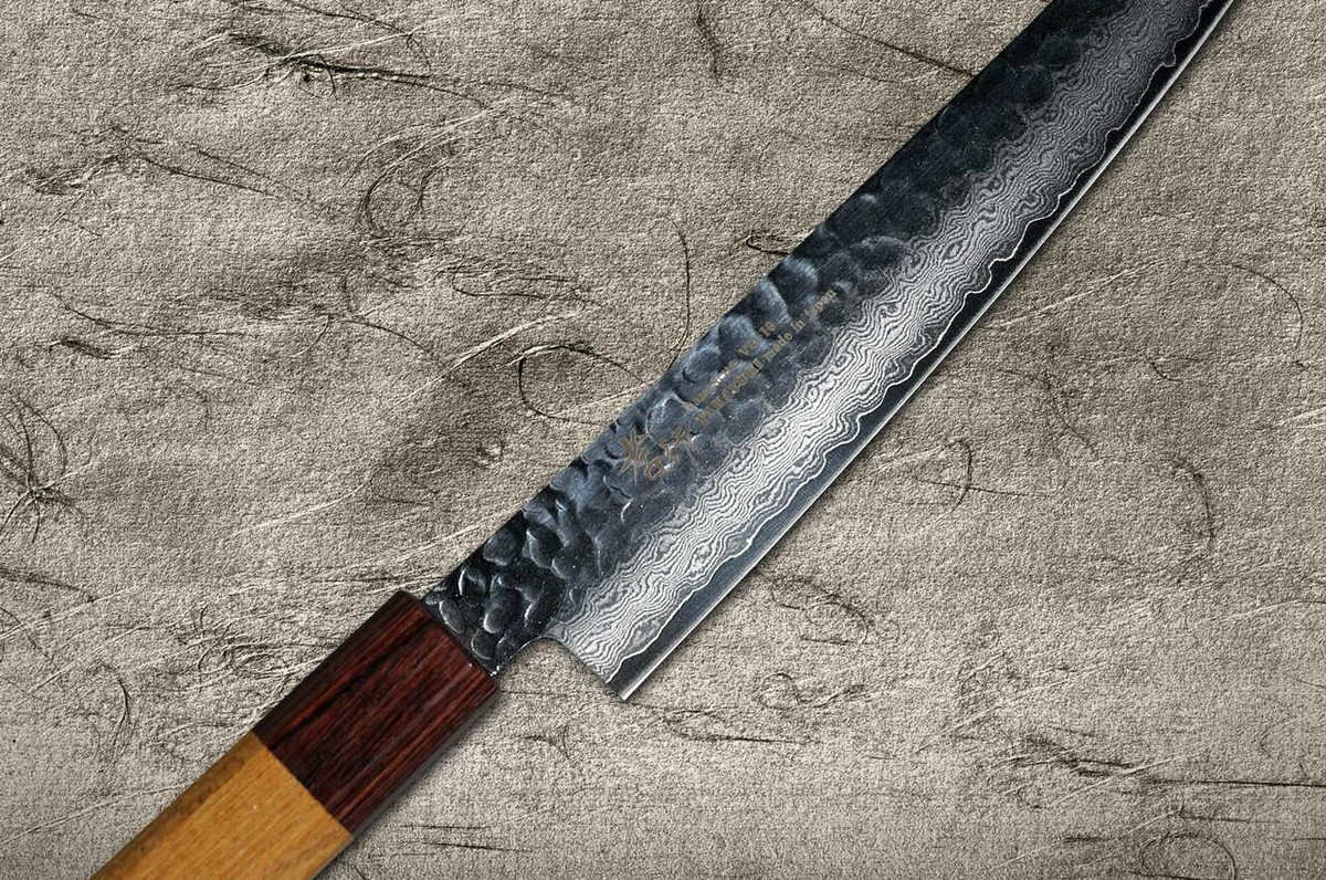 Sakai Takayuki 33-Layer VG10 Damascus Hammered WA Japanese Chefs Petty KnifeUtility 180mm