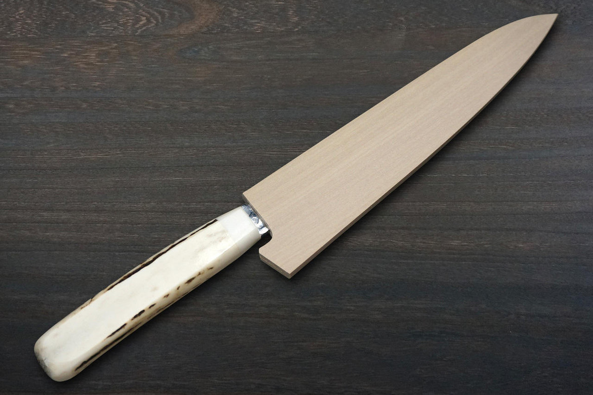 Sakai Takayuki 33-Layer VG10 Damascus DHW Japanese Chefs Petty KnifeUtility 150mm with White Antler Handle