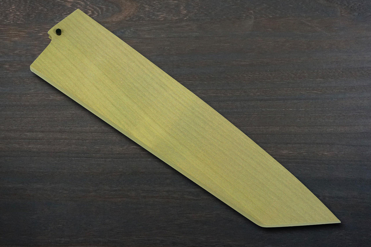 Magnolia Saya Sheath with Ebony Pin for 190mm Kengata-Gyuto Knife