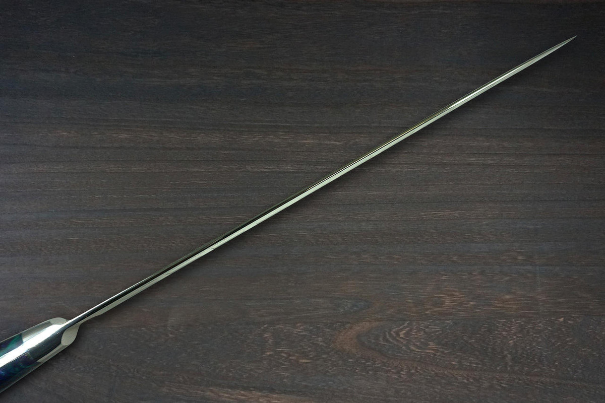 Sakai Takayuki Grand Chef SP-Type III Japanese Chefs SlicerSujihiki 240mm Galaxy-Purple Stabilized Hybrid Resin Handle