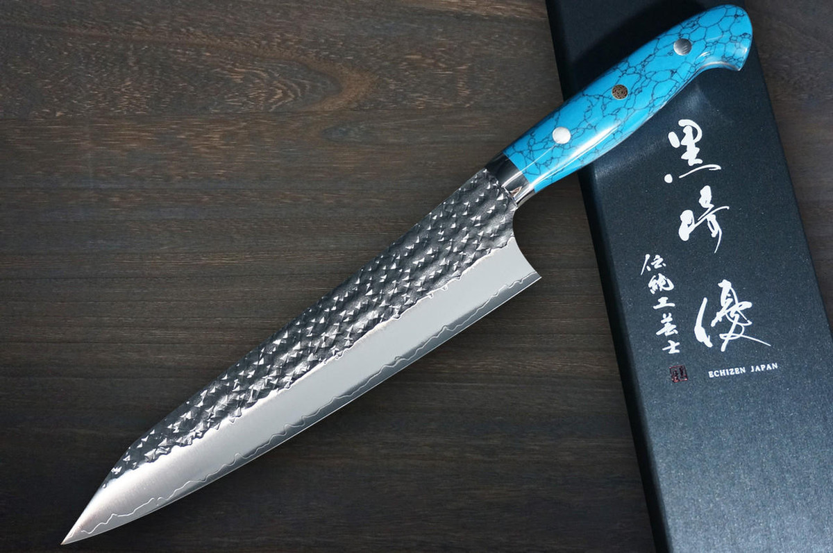 Yu Kurosaki R2(SG2) Hammered SENKO-EI Custom TCA Japanese Chef's