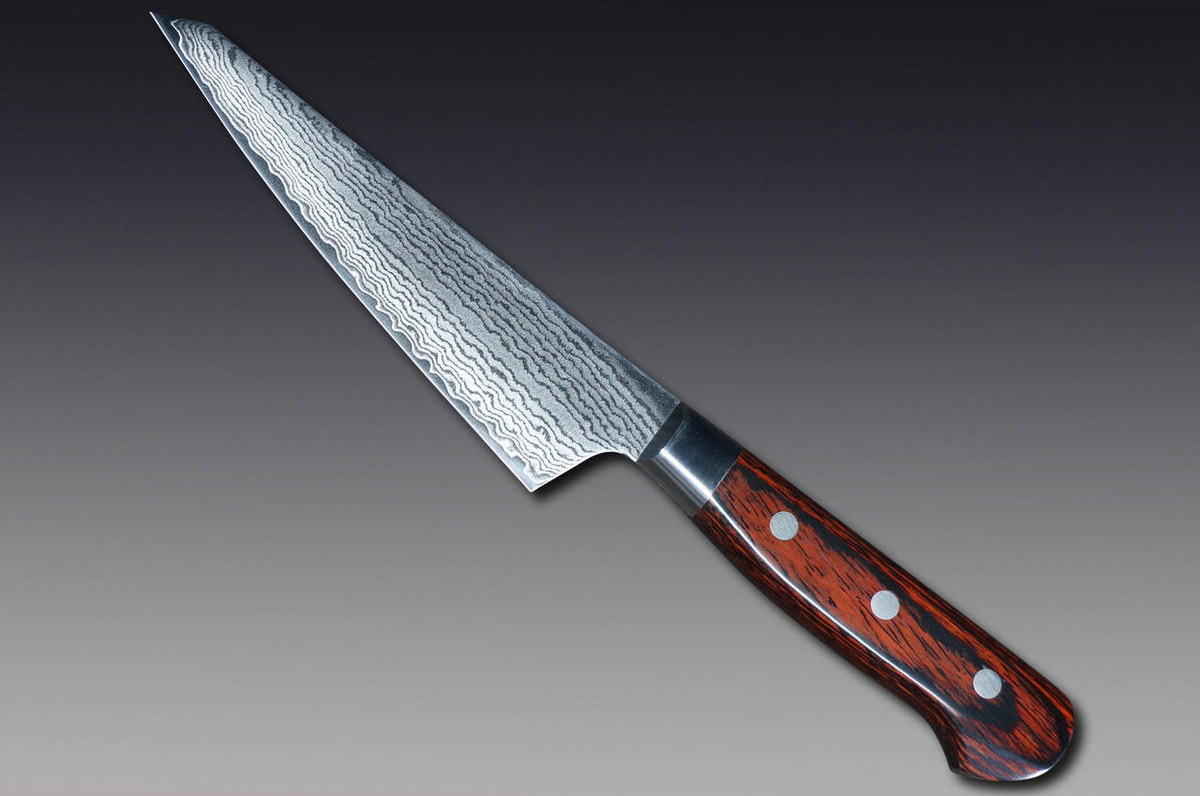 Sakai Takayuki 33-Layer VG10 Damascus Hammered Japanese Chefs HonesukiBoning 150mm