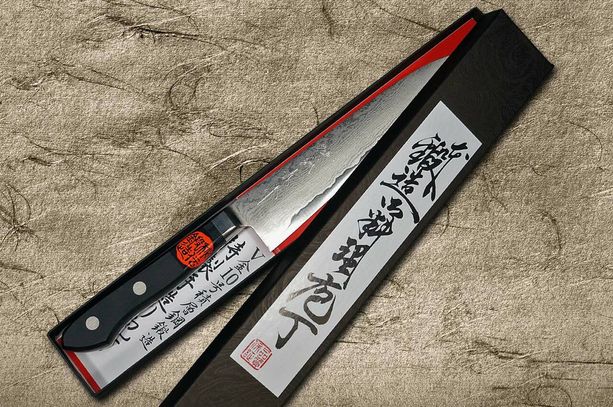 Shigeki Tanaka 33-Layer VG10 Damascus KYOKKO Japanese Chefs Petty KnifeUtility 150mm