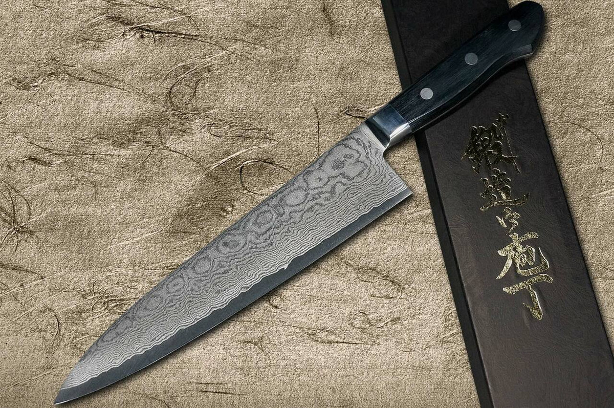 Shigeki Tanaka 33-Layer VG10 Damascus KYOKKO Japanese Chefs Gyuto Knife 210mm