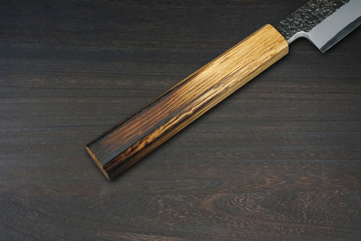 Sakai Takayuki Homura Guren Aogami 2 steel Japanese Chefs YanagibaSashimi 300mm with Urushi Lacquered Oak Handle