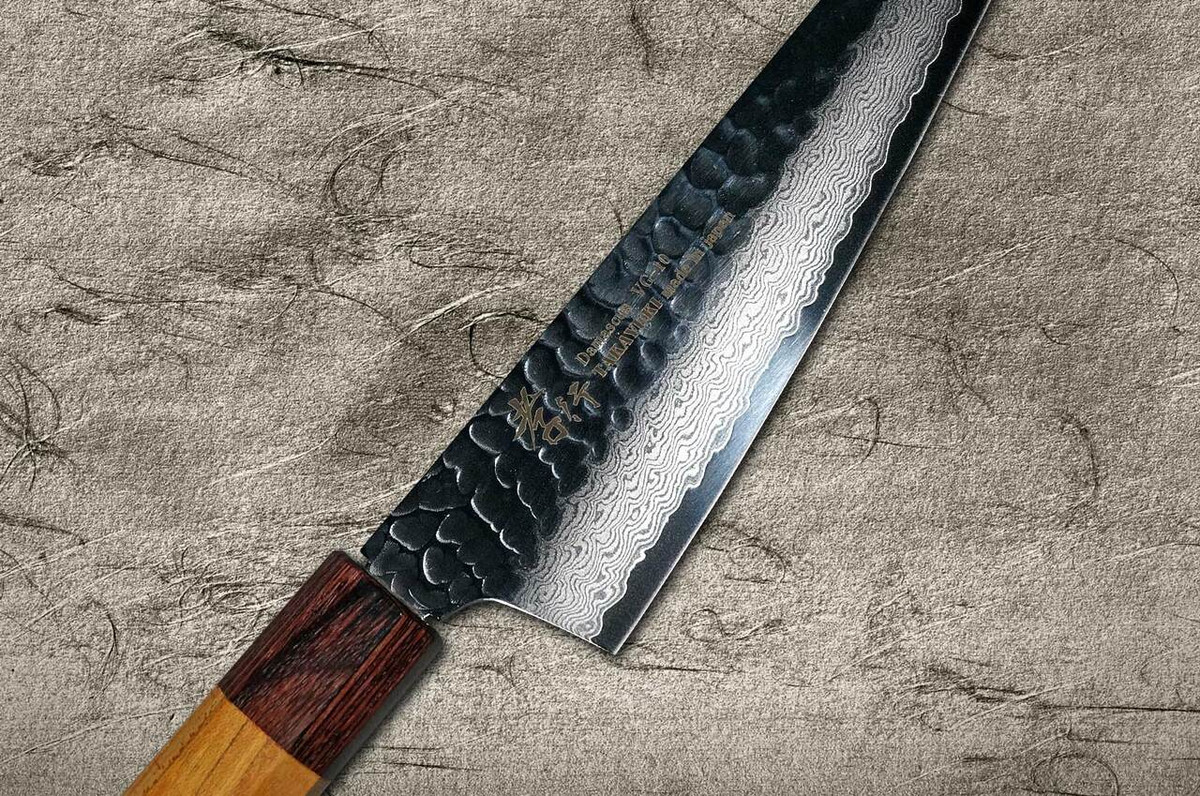 Sakai Takayuki 33-Layer VG10 Damascus Hammered WA Japanese Chefs HonesukiBoning 180mm