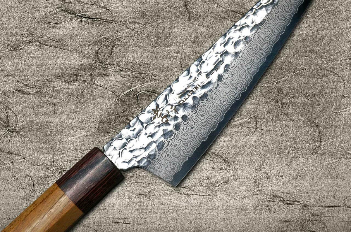 Sakai Takayuki 33-Layer VG10 Damascus Hammered WA Japanese Chefs HonesukiBoning 180mm