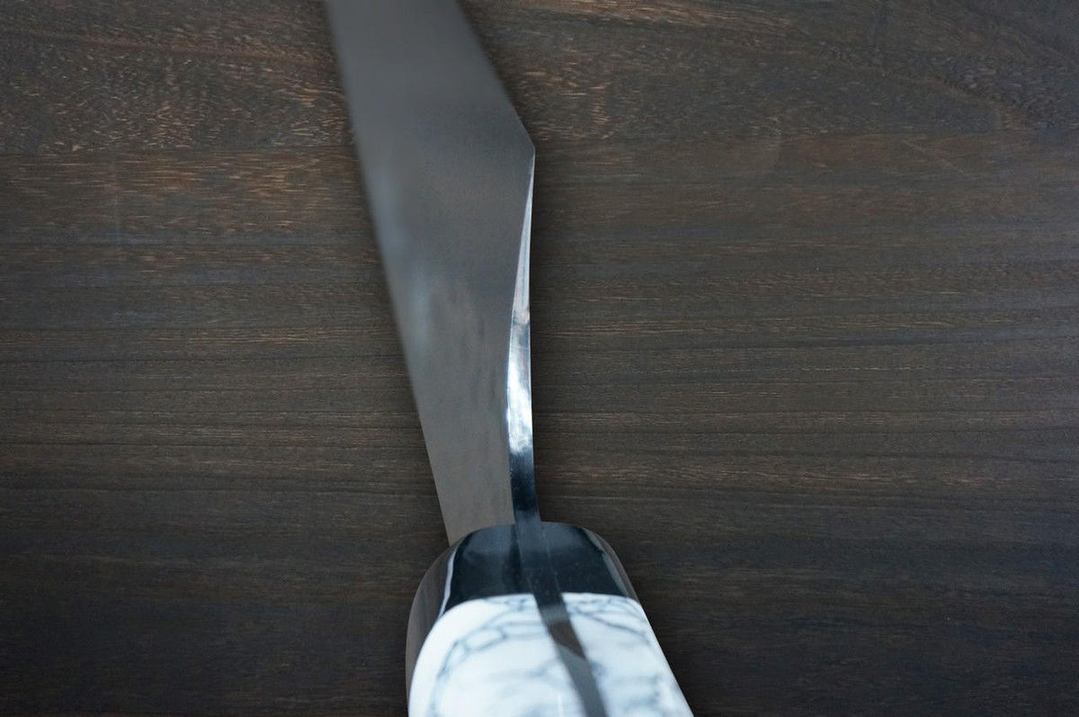 Yu Kurosaki R2SG2 Hammered SENKO-EI Custom TCW Japanese Chefs Gyuto Knife 270mm with White Turquoise Handle