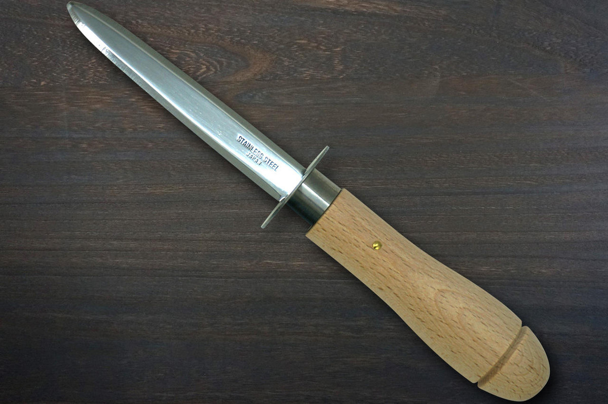 Stainless Steel Japanese Oyster Knife Large