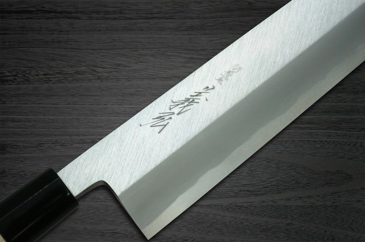 Yoshihiro White No.2 Supreme Jousaku JCHC Japanese Chef's Kamagata-Usuba(Vegetable) 180mm with Magnolia Wood Handle 