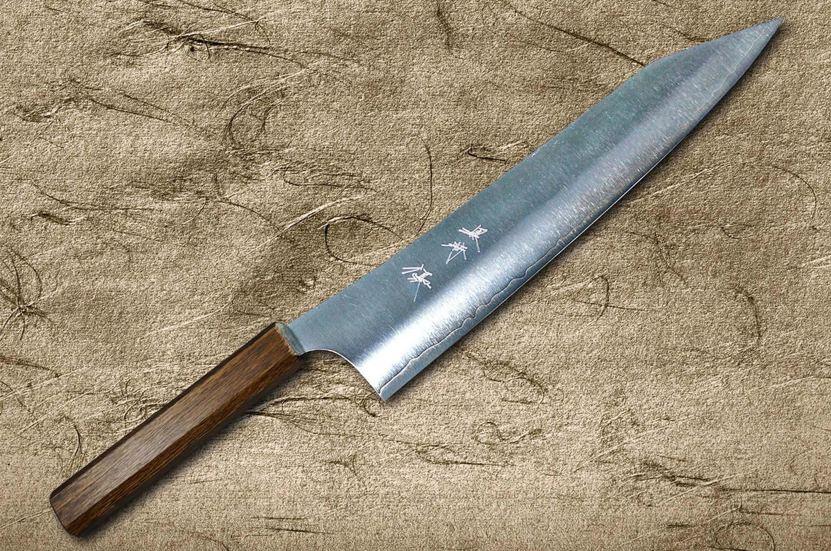 Yu Kurosaki HAP40 GEKKO WA OK8M Japanese Chefs Gyuto Knife 270mm with Urushi Lacquered Oak Handle