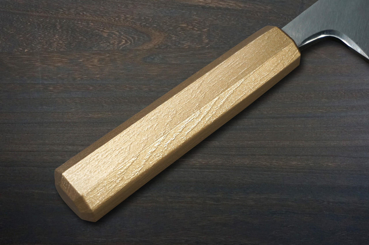 Sakai Takayuki INOX Japanese-style Nanairo Chefs Deba Knife 180mm ABS Resin Handle Gold-Pearl