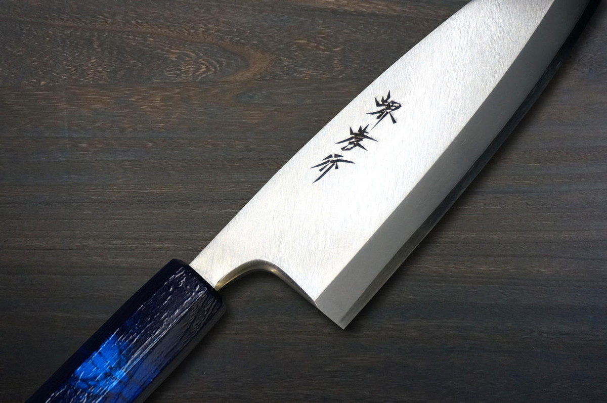 Sakai Takayuki INOX Japanese-style Nanairo Chefs Deba Knife 165mm ABS Resin Handle Blue-Tortoiseshell