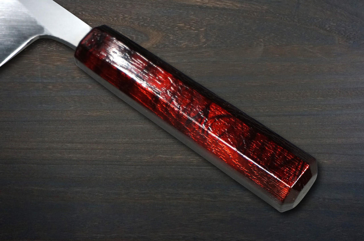 Sakai Takayuki INOX Japanese-style Nanairo Chefs Deba Knife 150mm ABS Resin Handle Wine-Tortoiseshell