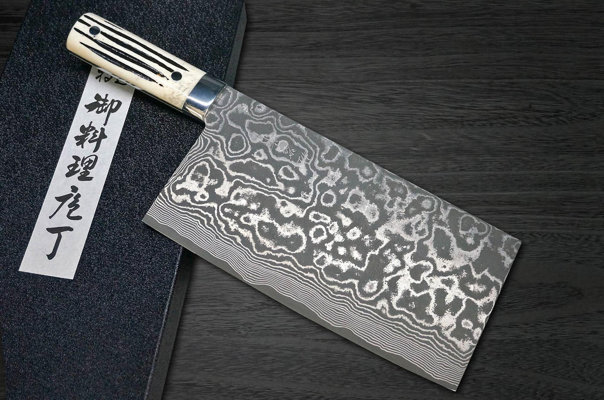Takeshi Saji R2(SG2) Black Damascus DHW Japanese Chef's Chinese