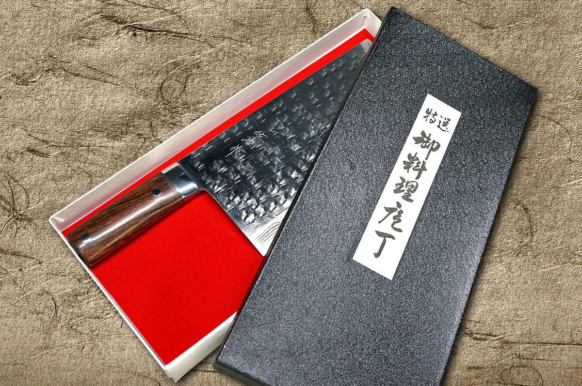 Takeshi Saji SRS13 Mirror Hammered Damascus IRN Japanese Chef's