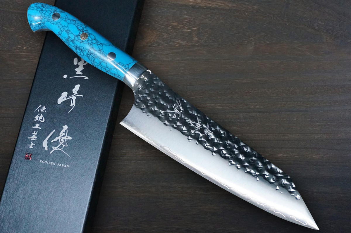 Yu Kurosaki R2(SG2) Hammered SENKO-EI Custom TCA Japanese Chef's