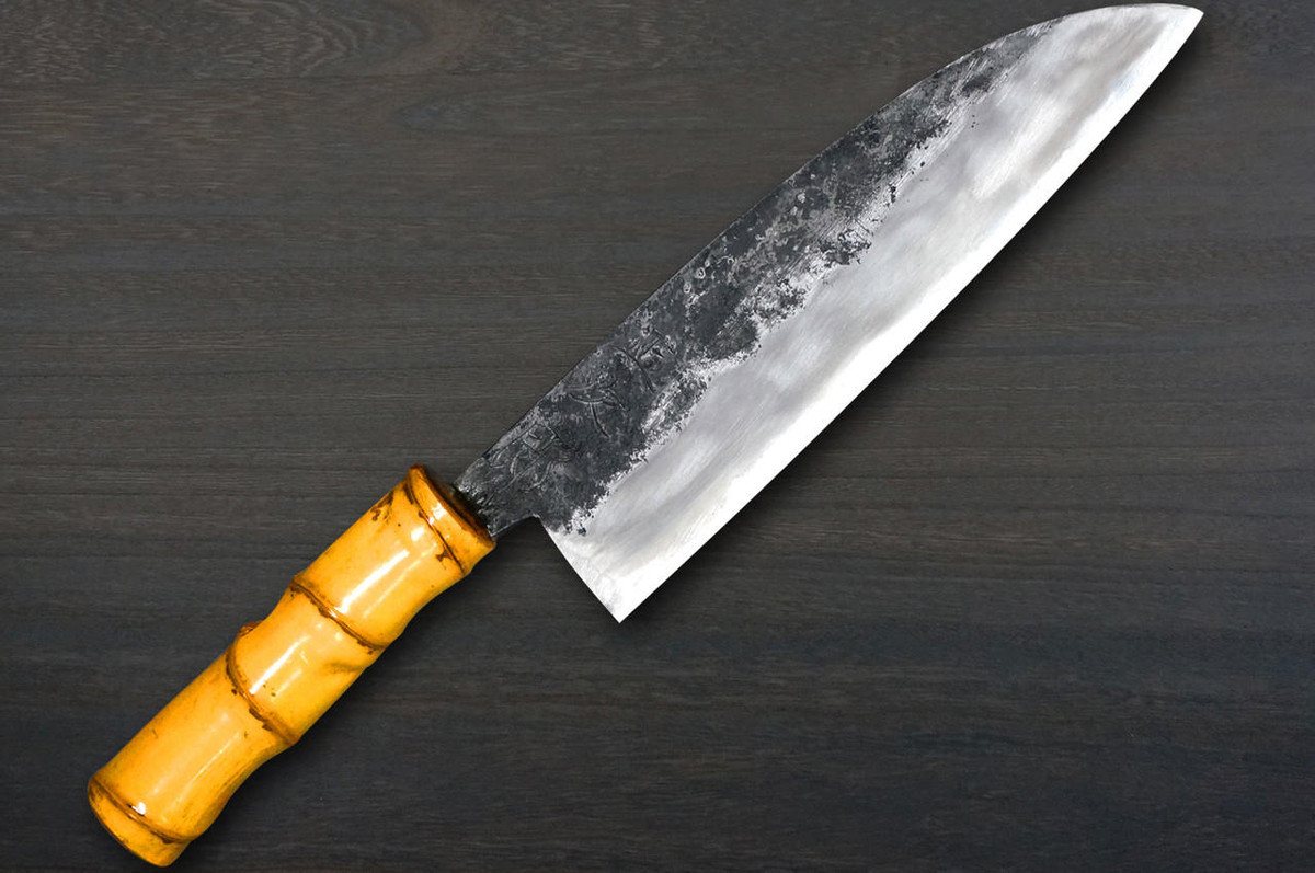Shojiro Yasugi Steel Kurouchi (Bamboo Handle) Japanese Chef's