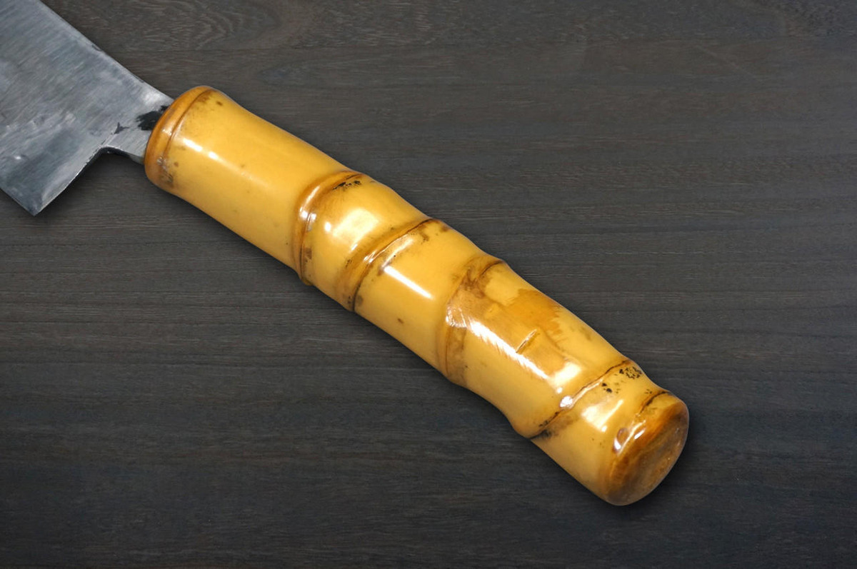 Shojiro Yasugi Steel Kurouchi (Bamboo Handle) Japanese Chef's Petty Knife(Utility) 130mm 