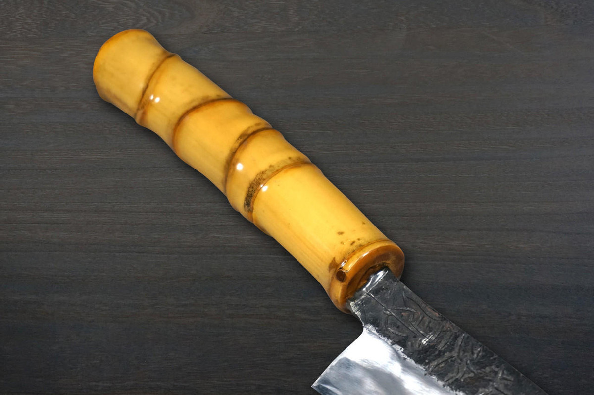 Shojiro Yasugi Steel Kurouchi (Bamboo Handle) Japanese Chef's Petty Knife(Utility) 130mm 