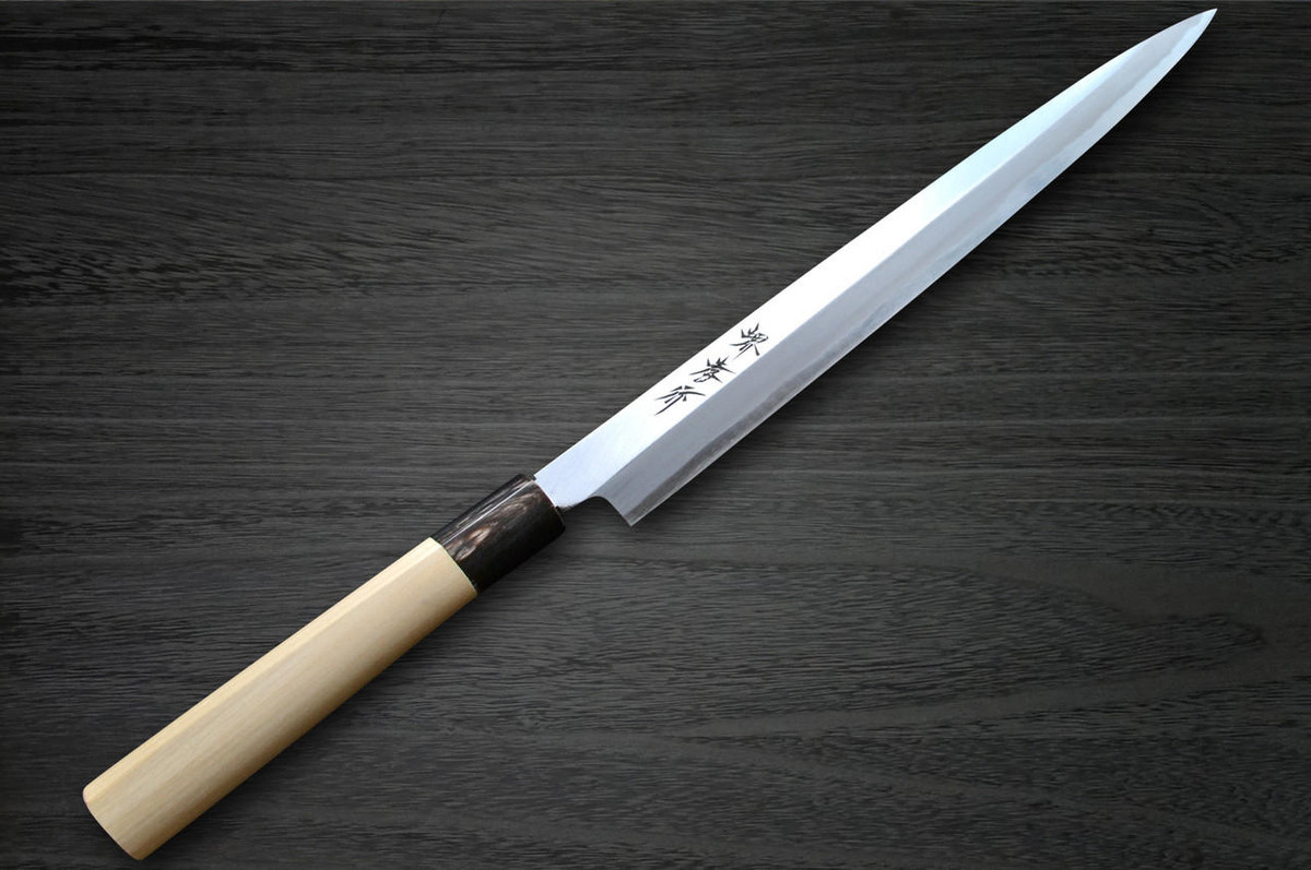 Sakai Takayuki Kasumitogi Buffalo Tsuba Japanese Chef's Fuguhiki(Sashimi) 240mm 