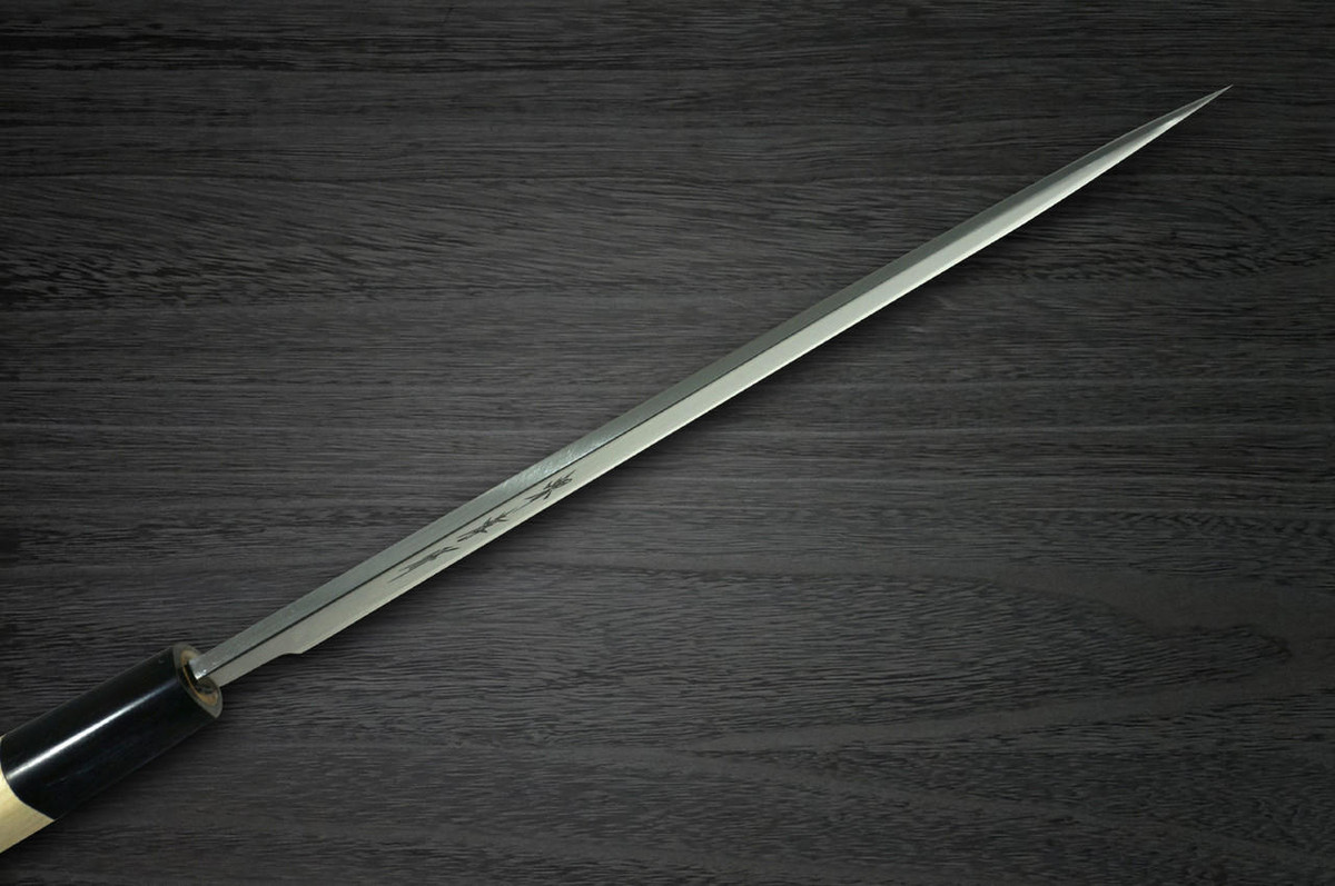 Sakai Takayuki Kasumitogi Buffalo Tsuba Japanese Chef's Fuguhiki(Sashimi) 300mm 