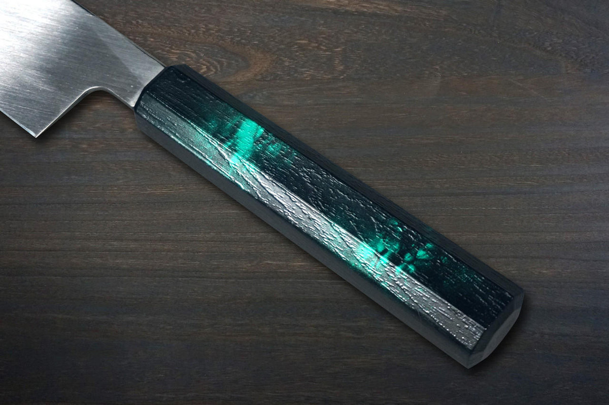 Sakai Takayuki INOX Japanese-style Nanairo Chef's Usuba(Vegetable) 180mm ABS Resin Handle [Green-Tortoiseshell] 