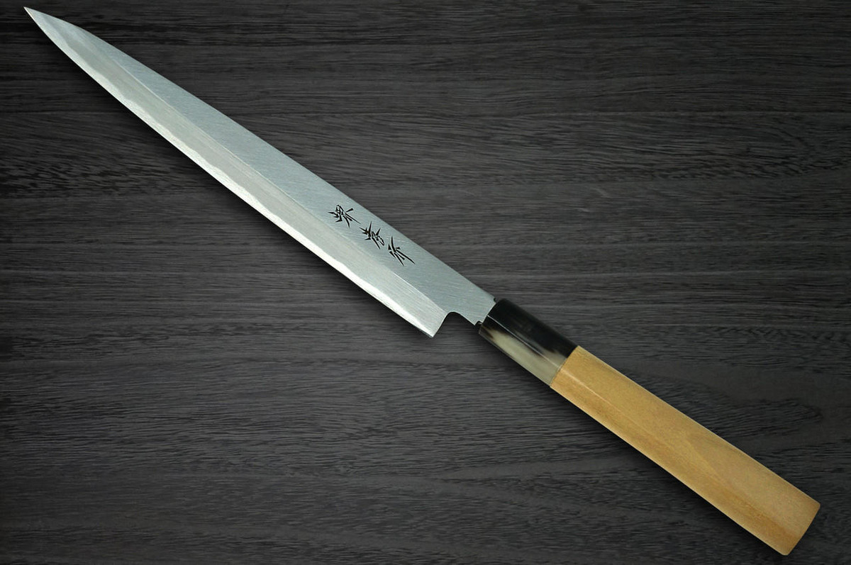 [Left Handed] Sakai Takayuki Kasumitogi Buffalo Tsuba Japanese Chef's Yanagiba(Sashimi) 300mm 